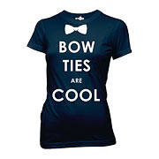Doctor Who Bow Ties Are Cool Blue Juniors T-Shirt